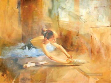 El bailarín de ballet Tom Benkendorff. Pinturas al óleo